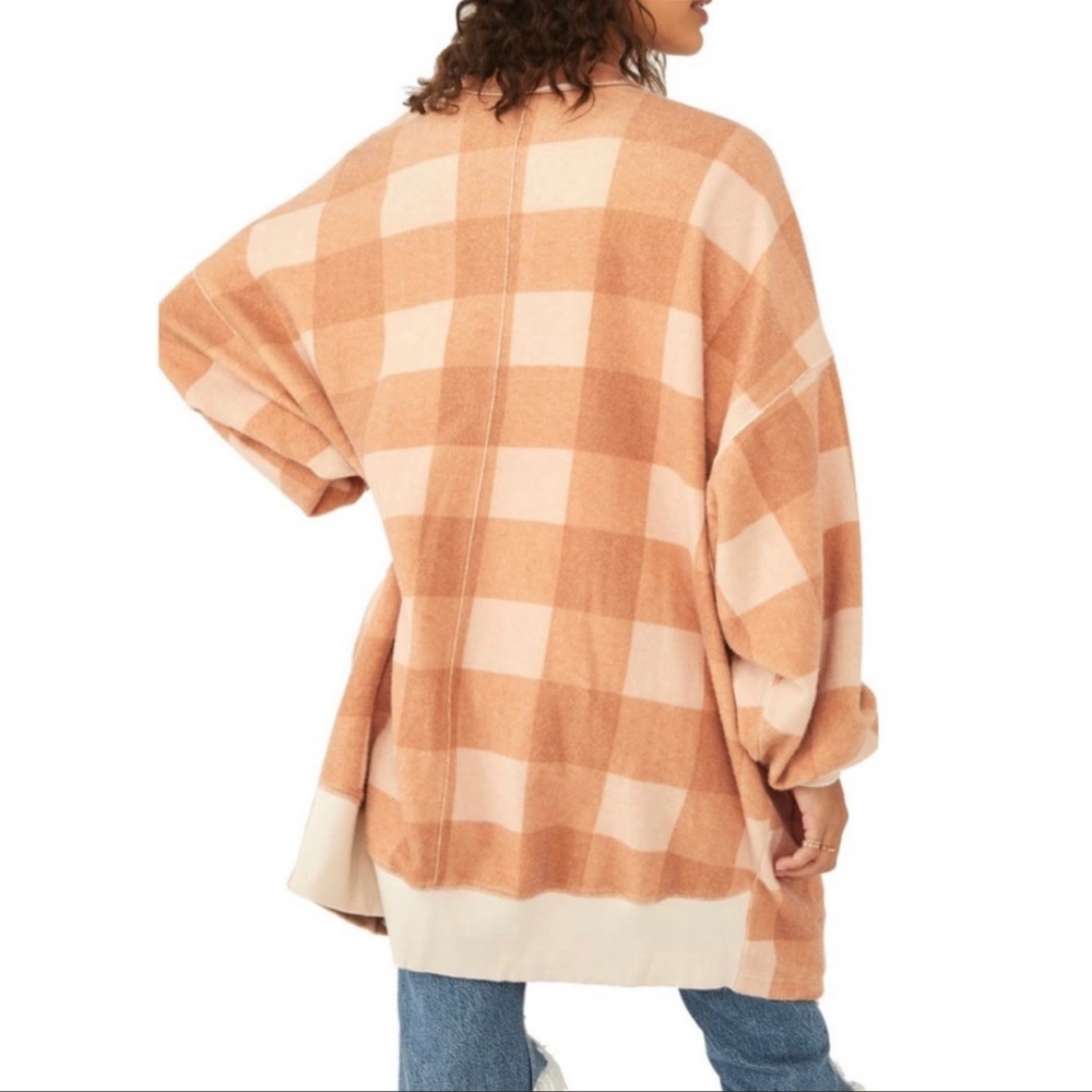 Free People | Benji Check Long Cardigan | Medium - Picture 5 of 16